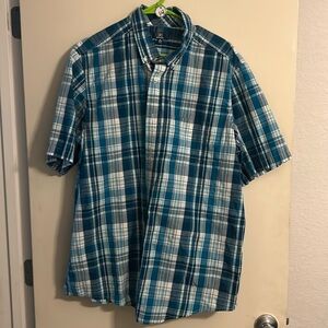 Men’s Plaid Dress Shirt XL